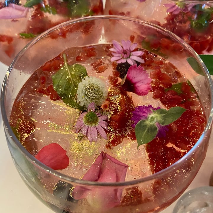photo of Goddess Cafe Signature Pink Lady G&T shared by @plantbasedstorm on  11 Apr 2022 - review