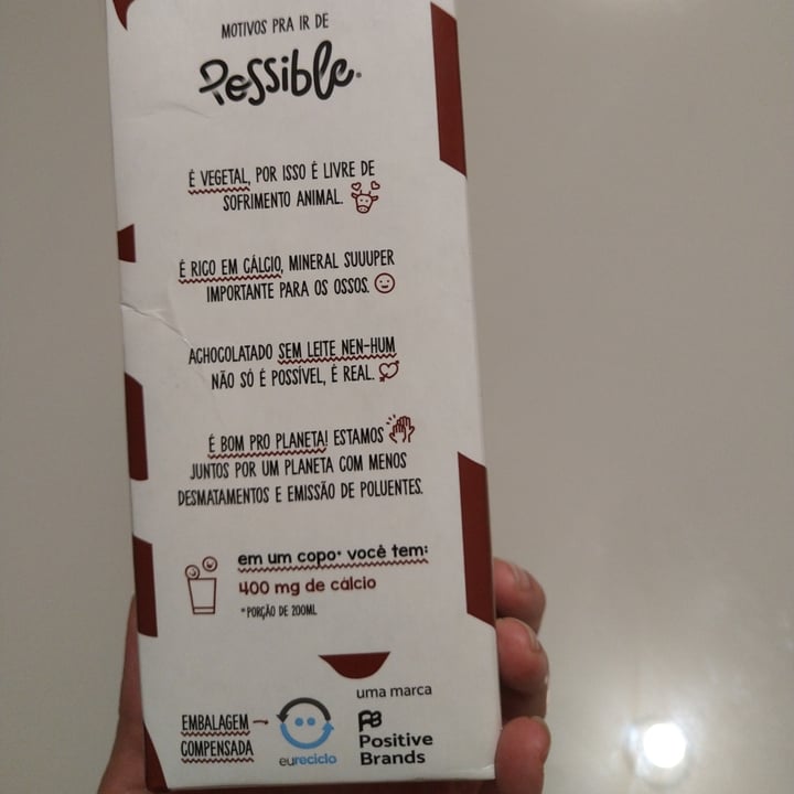review photo of Possible Chocolate Vegetal Milk shared by @sabrinadm on 13 May 2022 - review