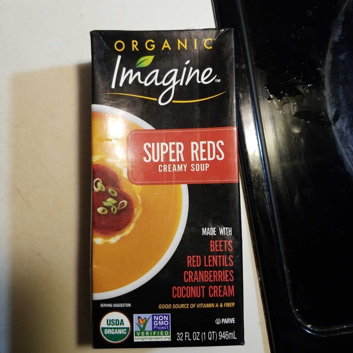 photo of Imagine Foods Organic Super Reds Creamy Soup shared by @bgillett on  29 Apr 2020 - review