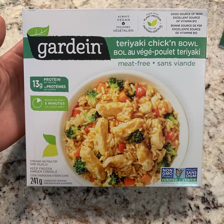 review photo of Gardein Teriyaki Chick’n Bowl shared by @ironicallyhamm on 09 Sep 2021 - review