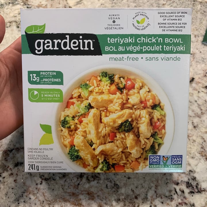 photo of Gardein Teriyaki Chick’n Bowl shared by @ironicallyhamm on  09 Sep 2021 - review