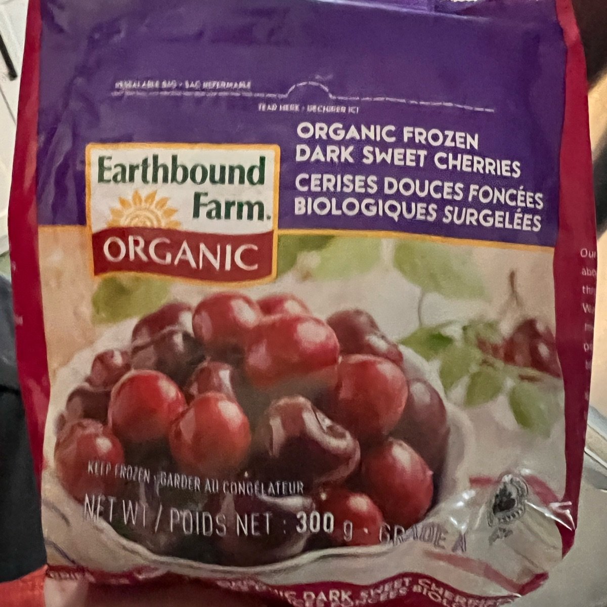 Organic Frozen Dark Sweet Cherries from Earthbound Farm Organic - Vegan ...