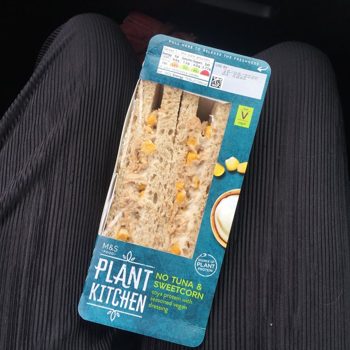 photo of Plant Kitchen (M&S) No Tuna & Sweetcorn shared by @blythe on  13 Sep 2020 - review