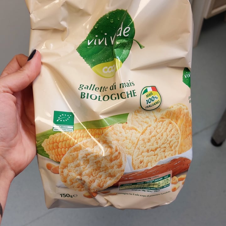 photo of Vivi Verde Coop Gallette di mais shared by @wandavetveg on  28 Apr 2022 - review