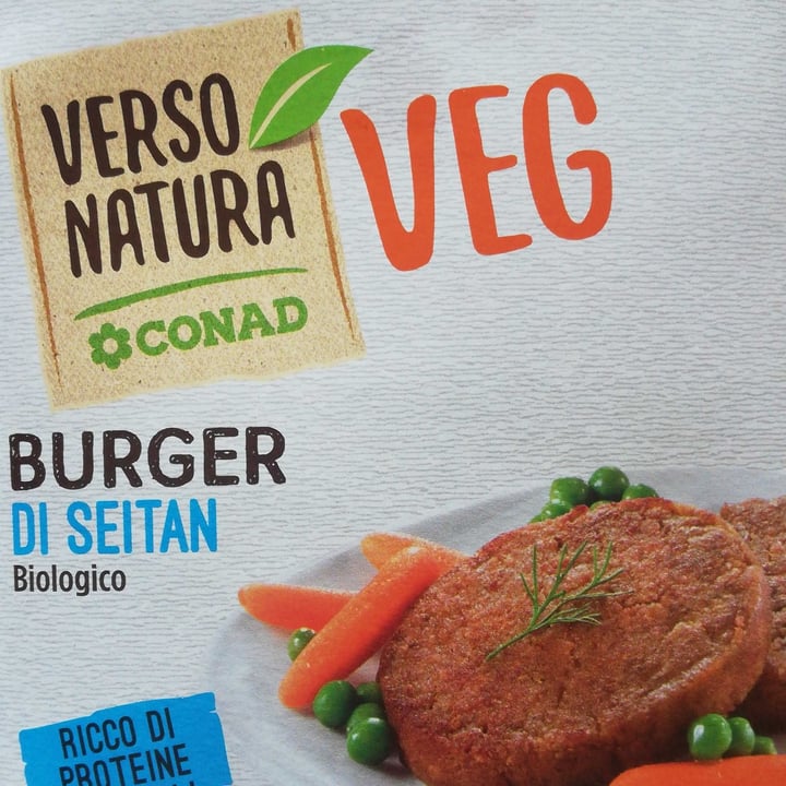 photo of Verso Natura Conad Veg Burger Di Seitan Biologico shared by @pligzl on  07 Apr 2022 - review
