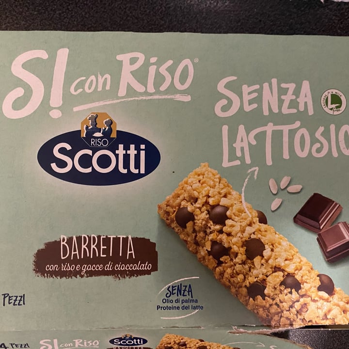 photo of Riso Scotti Barretta con riso e gocce di cioccolato shared by @chiaratoso on  25 Apr 2022 - review