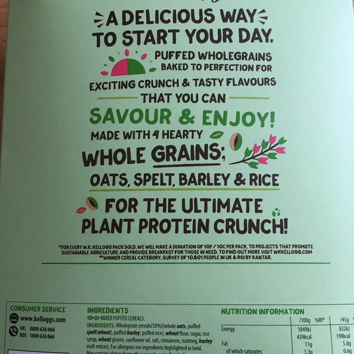 photo of Kellogg's Plant Protein Crunch Original shared by @simplesmoothies on  22 Feb 2021 - review