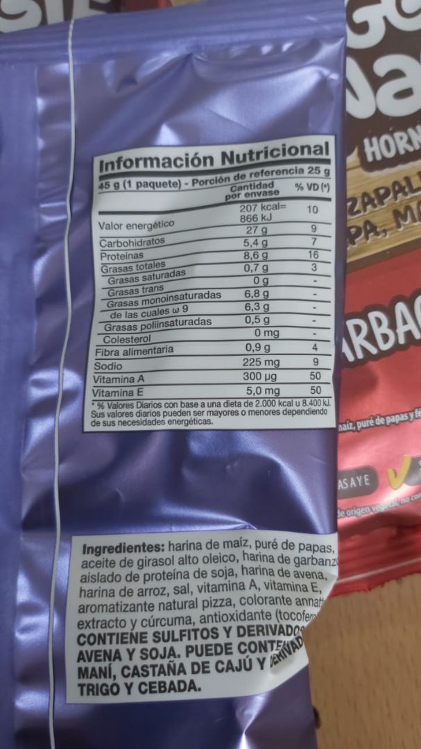 photo of Granix Veggie Snacks Horneados Finas Hierbas shared by @imperfectavegana on  16 Apr 2020 - review