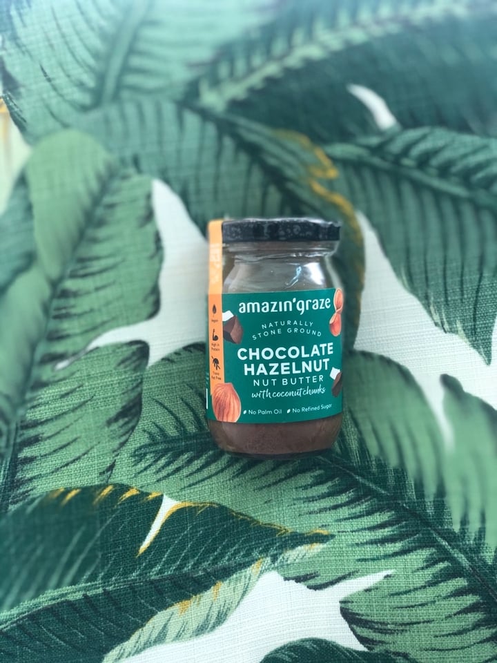photo of Amazin' graze Chocolate Hazelnut nut Butter With Coconut Chunks shared by @mrsgarg on  09 Apr 2020 - review