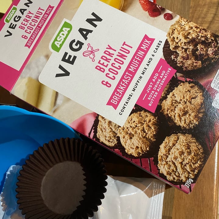 photo of ASDA Vegan berry & coconut breakfast muffin mix shared by @plantfaced on  01 Mar 2022 - review
