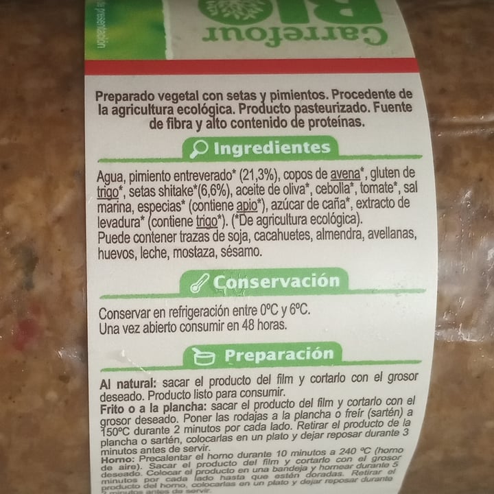 photo of Carrefour Rulo Setas y Pimientos shared by @titoherbito on  18 Aug 2021 - review