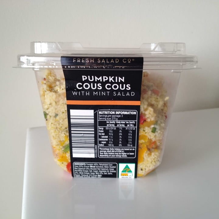 The fresh salad co Pumpkin Cous Cous with Mint Salad Review abillion