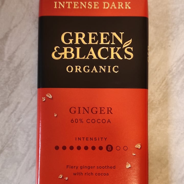photo of Green & Black's Ginger 60% Cocoa shared by @tuscanvegan on  28 Dec 2021 - review