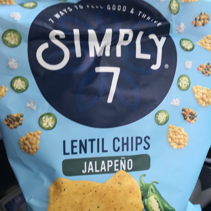 photo of Simply 7 Snacks Lentil Chips (Jalapeño) shared by @ethicalkate on  26 Oct 2021 - review