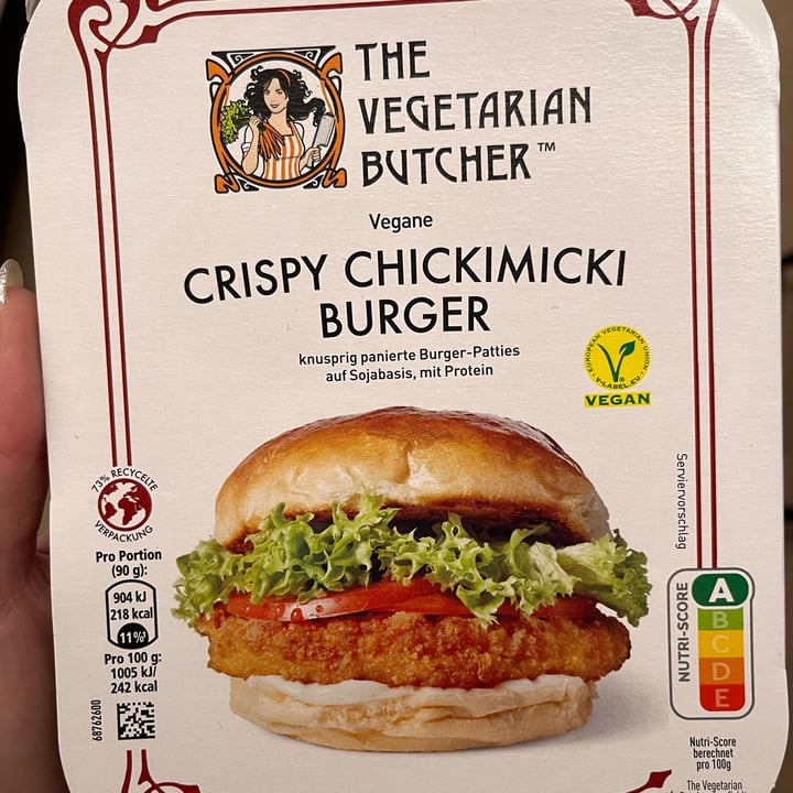 photo of The Vegetarian Butcher Crispy chickimicki Burger shared by @federicapraderio on  03 Jan 2023 - review