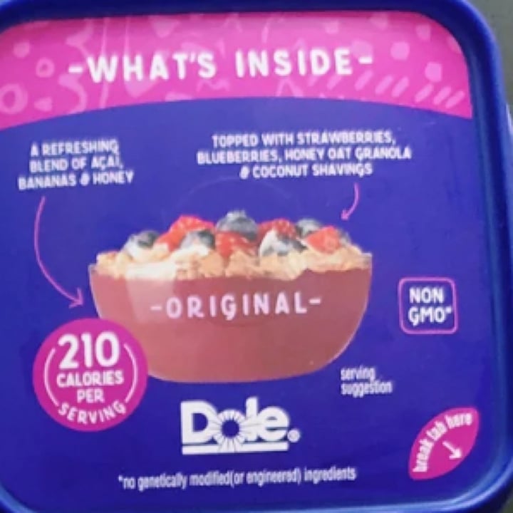 photo of Dole Original Acai bowl shared by @ban on  18 Apr 2022 - review