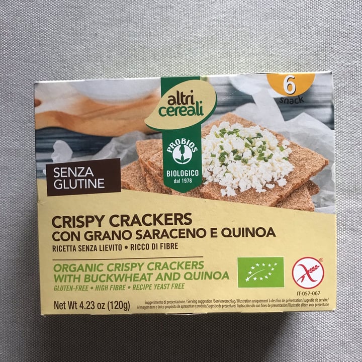 La Via Del Grano Crispy Crackers con Grano Saraceno e Quinoa Review ...