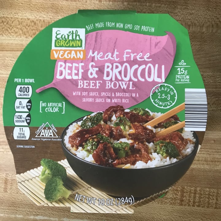 photo of Earth Grown Meat free Beef and Broccoli Beef Bowl shared by @kanderson5 on  13 Jun 2021 - review