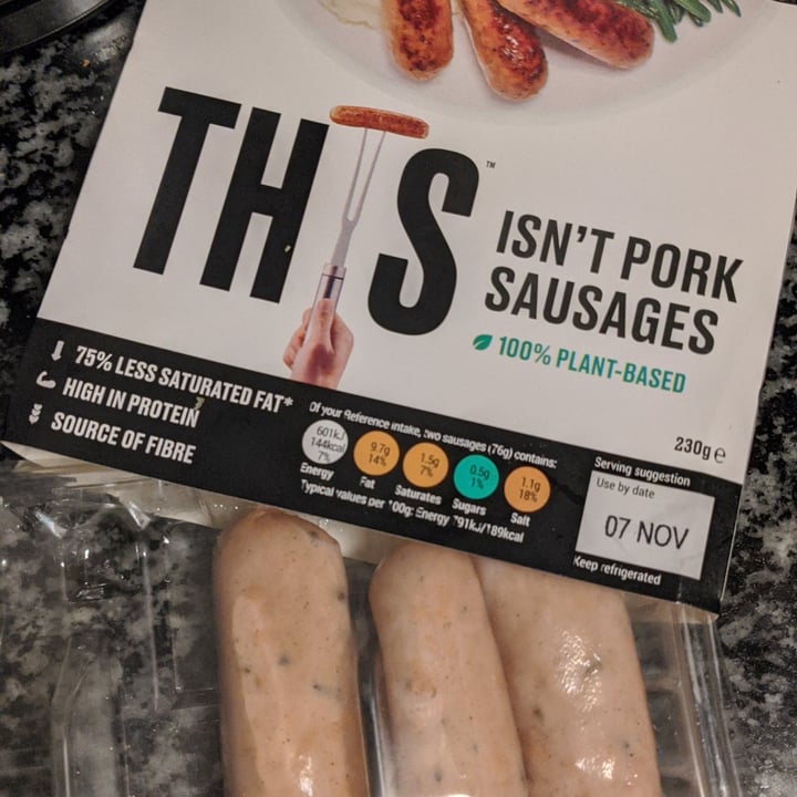review photo of THIS This Isn’t Pork Sausages shared by @allandm on 05 Nov 2022 - review