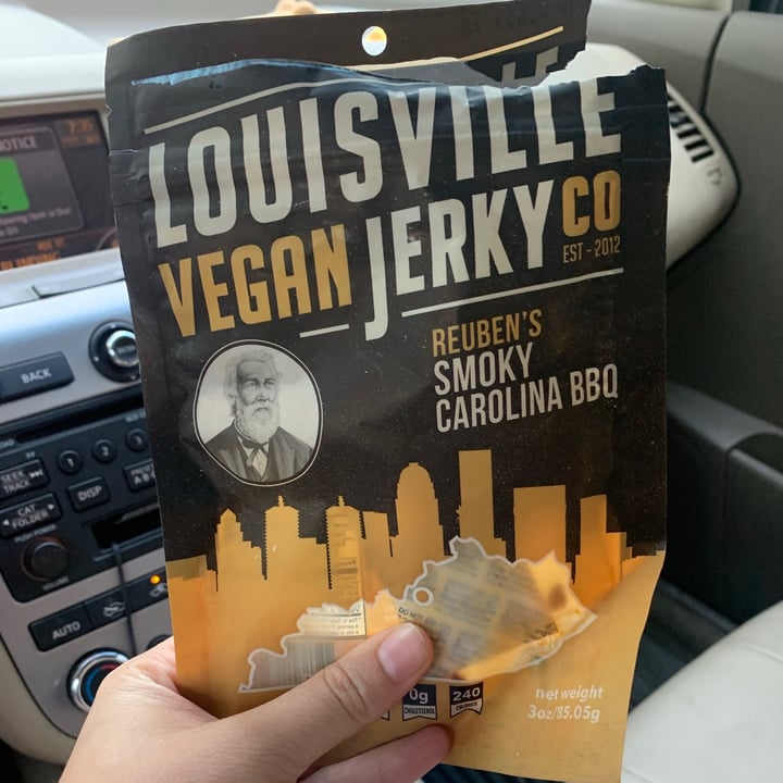 photo of  Louisville Vegan Jerky Co. Smoky Carolina BBQ shared by @lbade on  23 Jul 2020 - review