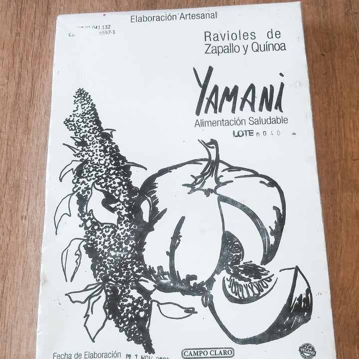 photo of Yamani Alimentos Ravioles de Cebollas Blancas, Moradas, Verdeo, Puerros, Caramelizadas con Crema de Cajú y Aceitunas Negras shared by @juanamolina on  01 Dec 2020 - review