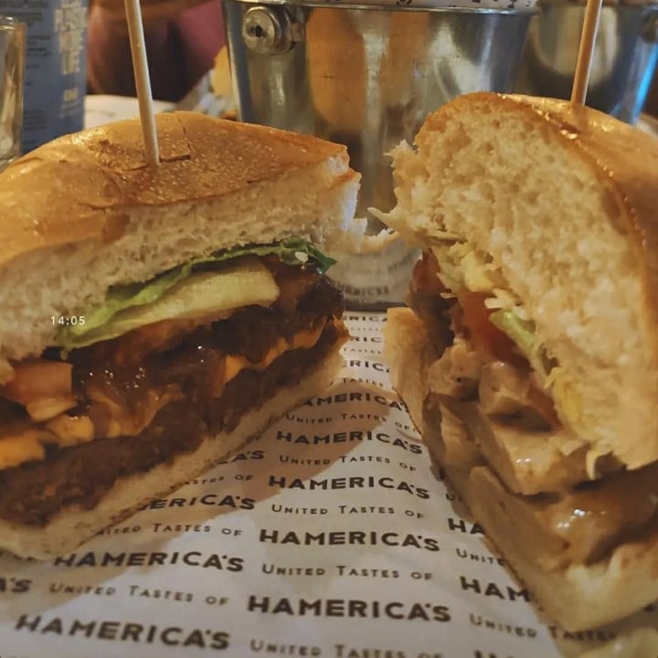 photo of Hamerica's Heura Chicken Burger shared by @federicazanasi on  13 Feb 2022 - review