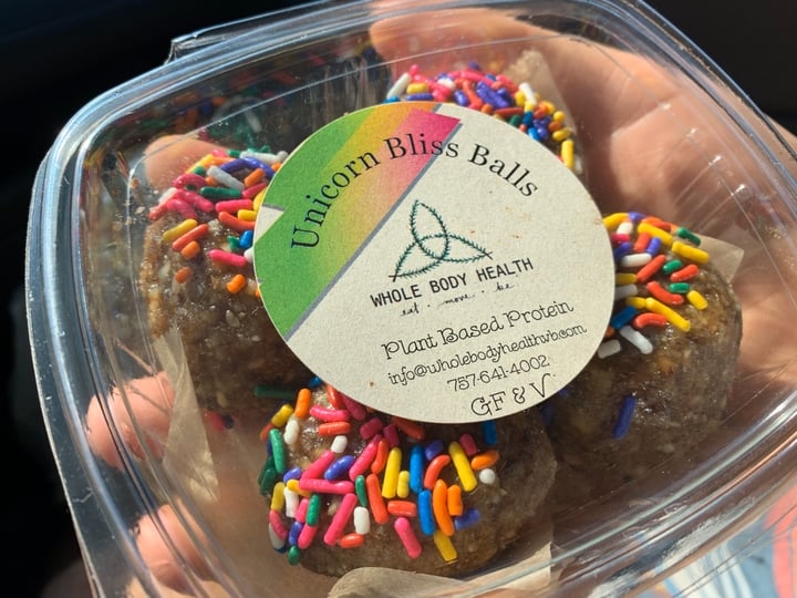 photo of Whole Body Health Unicorn Bliss Balls shared by @theveganyogi on  09 Jan 2020 - review