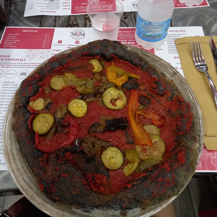 review photo of Tabisca Pizza Marinara Con Verdure (Impasto Carbone Vegetale) shared by @kibi on 21 Jun 2022 - review