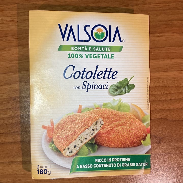 photo of Valsoia Cotolette con spinaci shared by @rukia on  10 Apr 2022 - review