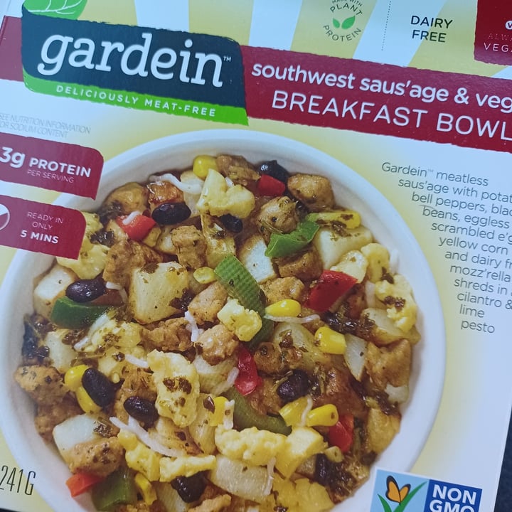 photo of Gardein Southwest Saus’age & Veggie Breakfast Bowl shared by @earthling6 on  19 Nov 2021 - review