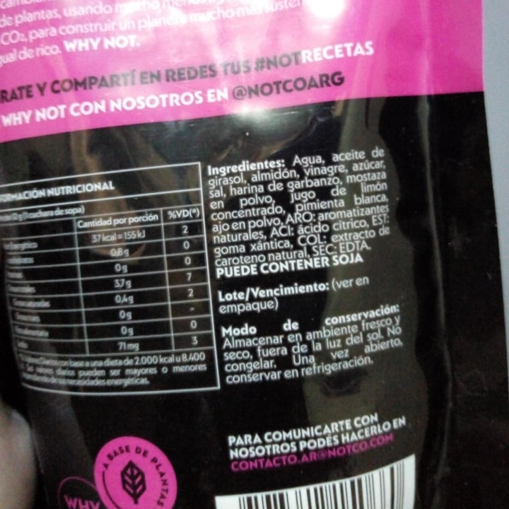 review photo of NotCo Not Mayo Original - Doypack shared by @camille22 on 22 Nov 2021 - review