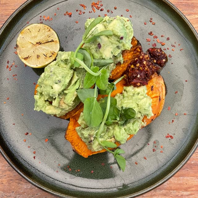 Photo of the dish “Smashed Avocado on Sweet Potato”