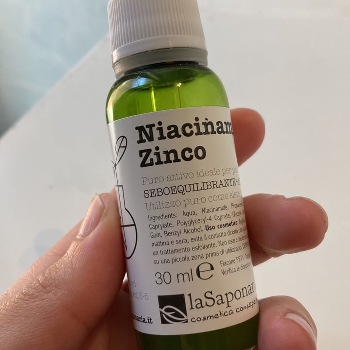 review photo of La Saponaria Niacinamide + Zinco (Attivi Puri) shared by @giuliabalestrino on 15 Apr 2022 - review