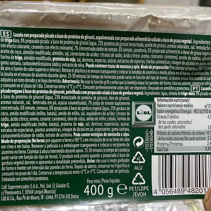 review photo of Vemondo Lasaña shared by @sonirohmer on 27 Dec 2021 - review