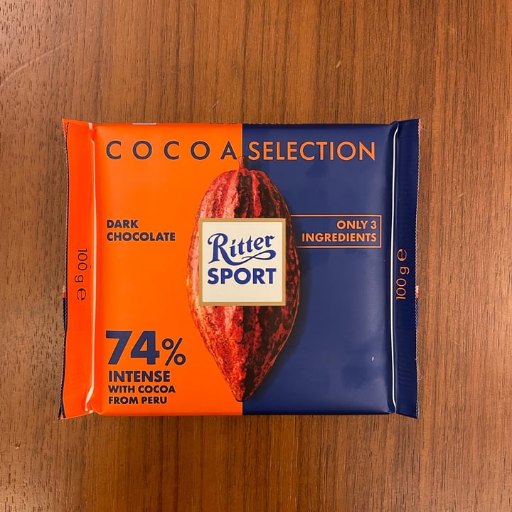 review photo of Ritter Sport Intense 74% Cocoa Dark Chocolate shared by @pbnoodlelover on 06 Dec 2021 - review