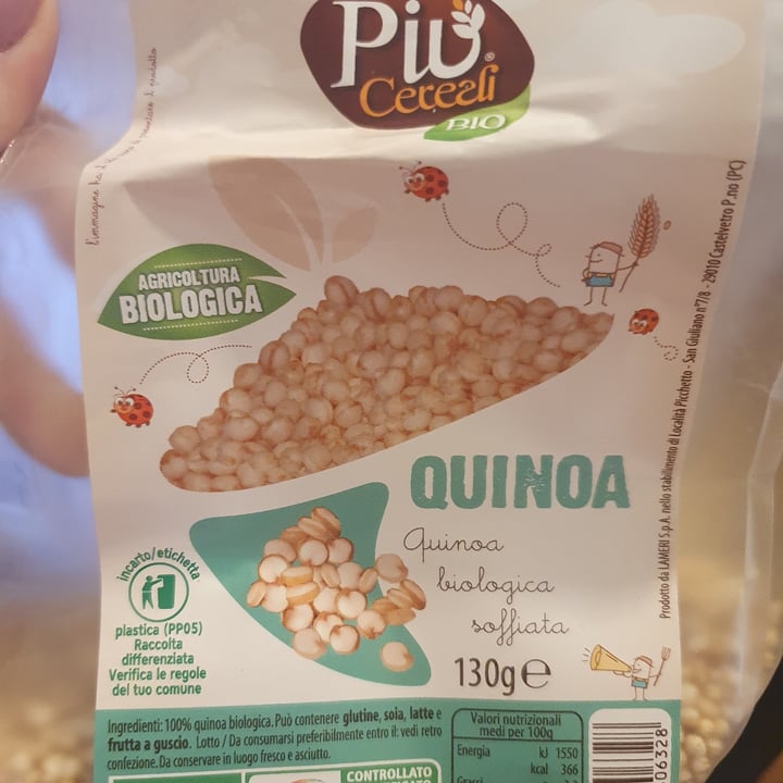 photo of Più  cereali bio Quinoa soffiata shared by @martiguido99 on  12 Mar 2022 - review