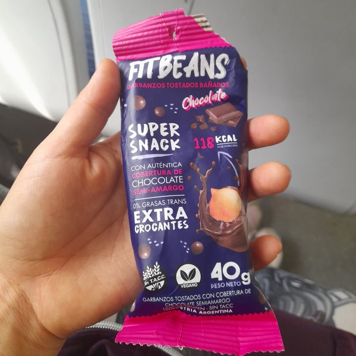 photo of Fitbeans Garbanzos tostados bañados de chocolate shared by @karenramos on  25 Oct 2022 - review