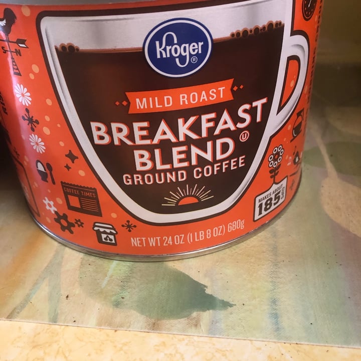 photo of Kroger Kroger’s Breakfast Blend Coffee shared by @nagbrown on  30 Apr 2020 - review