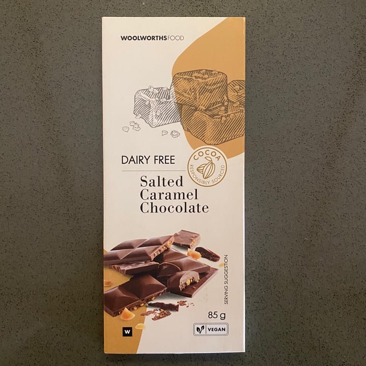 photo of Woolworths Food Dairy Free Salted Caramel Chocolate shared by @ilizemarais on  18 Jun 2021 - review