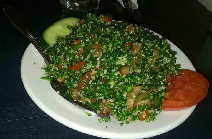 photo of Zayna Mediterranean Restaurant Falafel Plate, Cauliflower Plate, Tabouli Salad, Ful Mudamas shared by @katj on  23 Dec 2019 - review