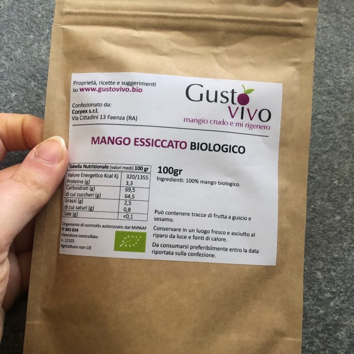 photo of Gusto vivo Mango essiccato shared by @giusimorra on  23 Jun 2022 - review