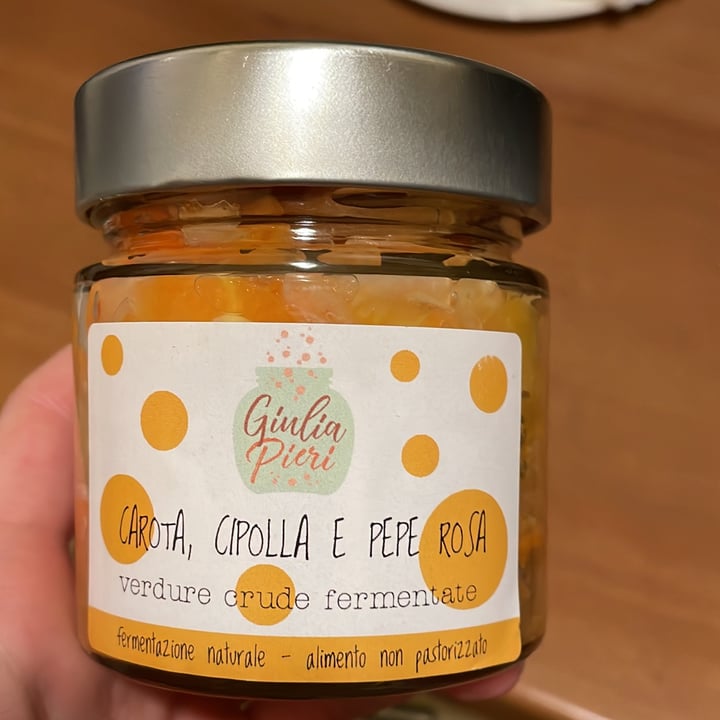 review photo of Giulia Pieri CAROTA, CIPOLLA E PEPE ROSA - verdure crude fermentate shared by @erica15 on 21 May 2022 - review