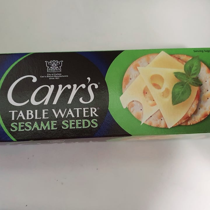 photo of Carr's® Table Water Sesame Seed Crackers shared by @zoedsn on  17 Jan 2022 - review