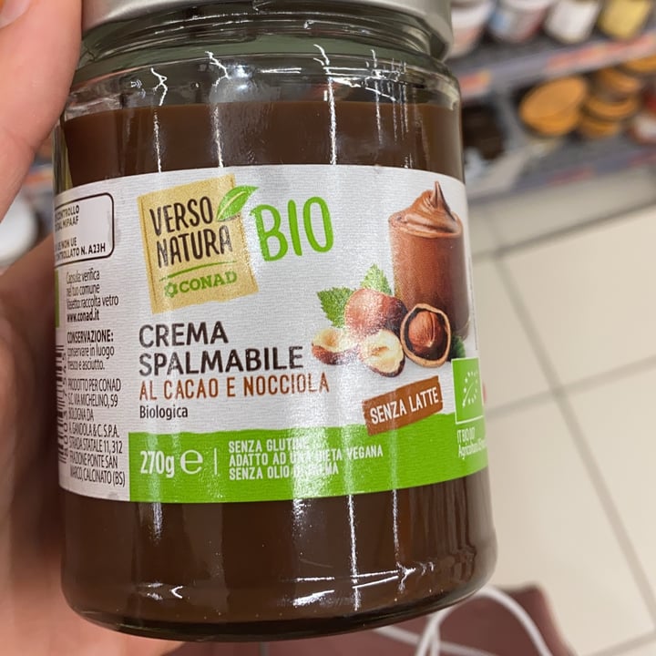 photo of Verso Natura Conad Veg Crema Spalmabile Al Cacao E Nocciola Biologica shared by @gingerbreads on  08 Jan 2022 - review