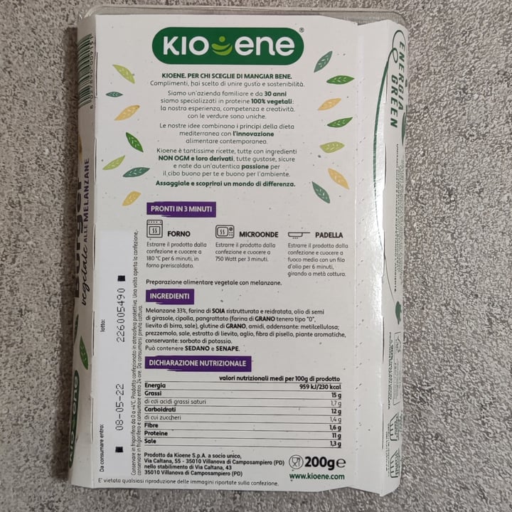 photo of Kioene Burger alle melanzane shared by @vale2781 on  23 Apr 2022 - review