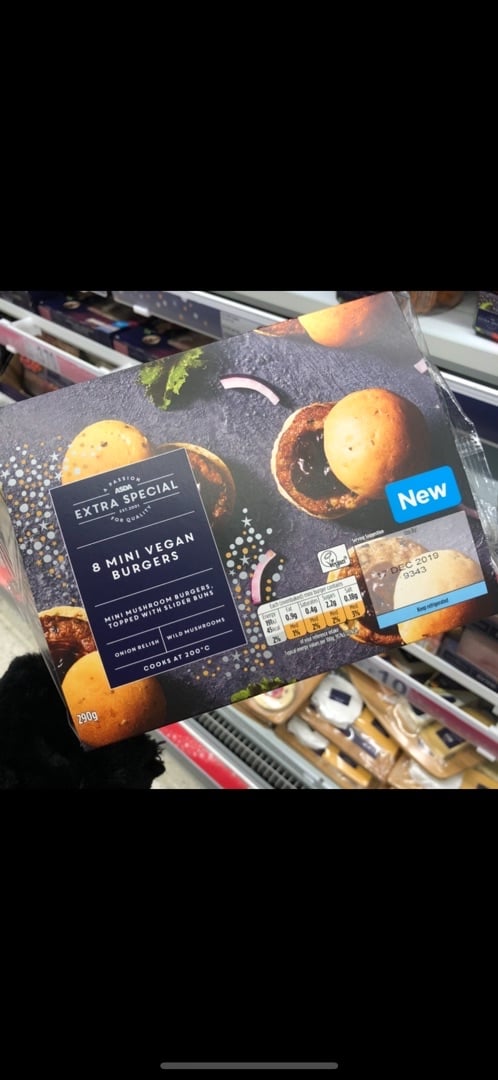 photo of ASDA Mini Vegan Burgers shared by @mybasicveganlife on  29 Dec 2019 - review