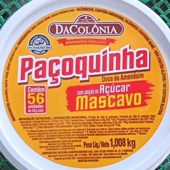 photo of DaColônia Paçoquinha shared by @tgargur on  24 Apr 2022 - review