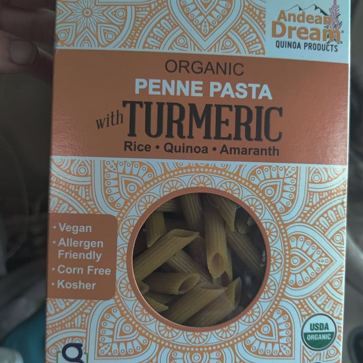 photo of Andean Dream Organic Penne Pasta With Turmeric shared by @earthhome on  25 Jan 2022 - review