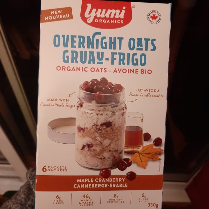 photo of yumi organics Maple Cranberry Overnight Oats shared by @alix04 on  21 Oct 2020 - review