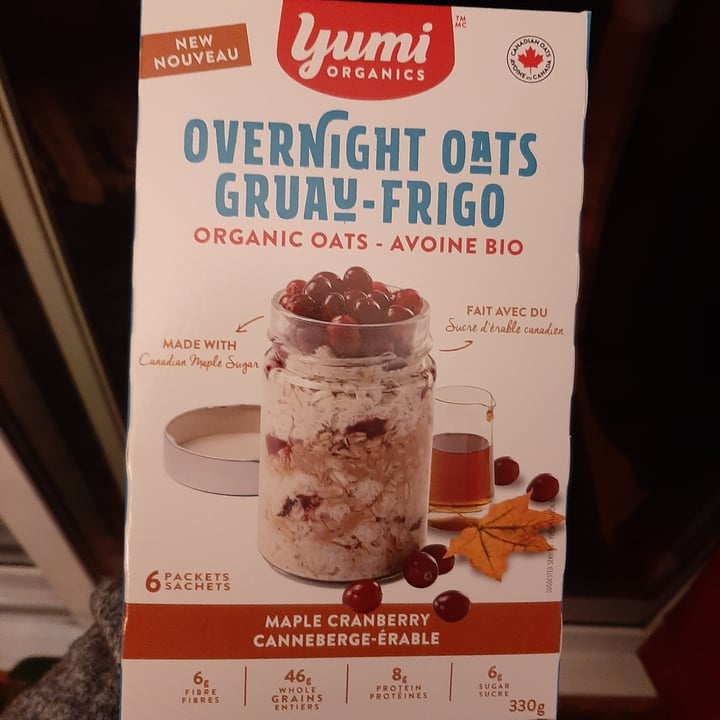 review photo of yumi organics Maple Cranberry Overnight Oats shared by @alix04 on 21 Oct 2020 - review
